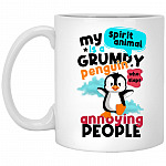 My Spirit Animal Is A Grumpy, White, 11 oz. White Mug