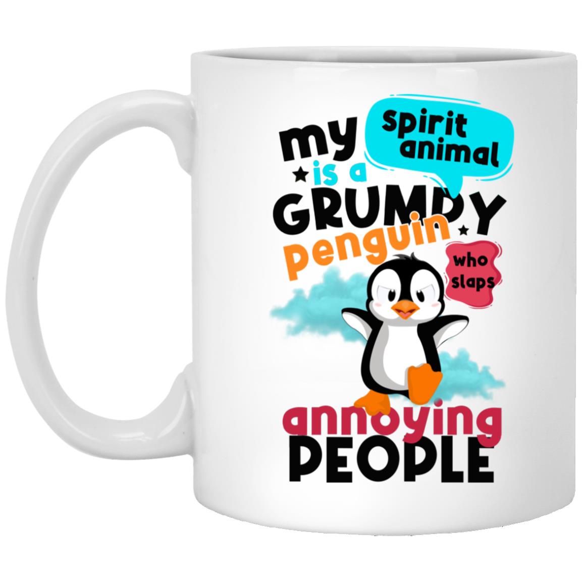 My Spirit Animal Is A Grumpy, White, 11 oz. White Mug My Spirit Animal Is A Grumpy, White, 11 oz. White Mug
