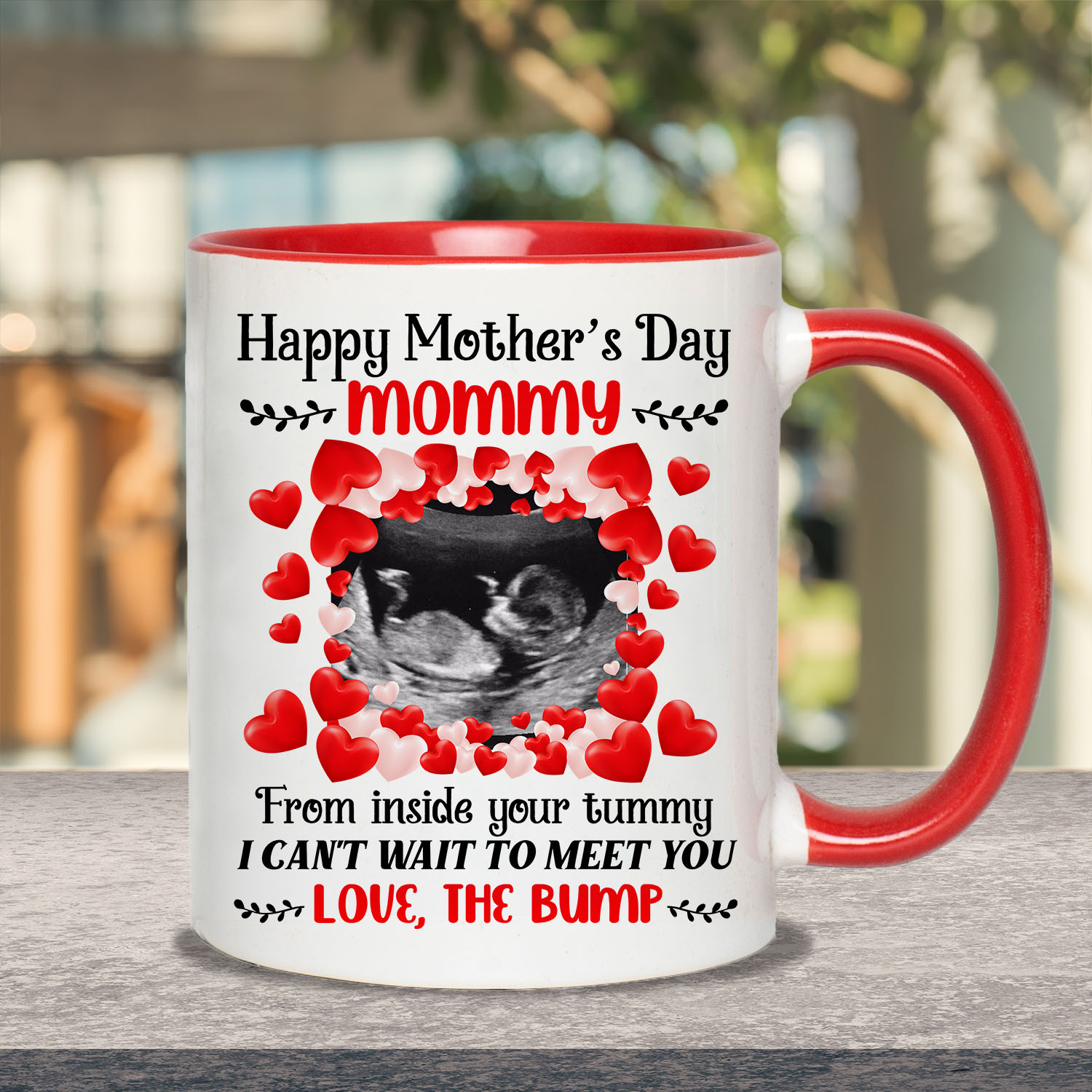 1VT. Happy Mother's Day Mommy Custom accent mug mockup1
