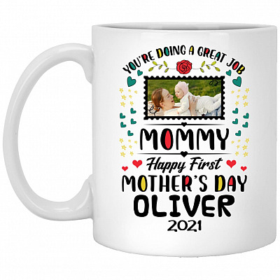 Personalized Custom Photo mug, White, 11 oz. White Mug
