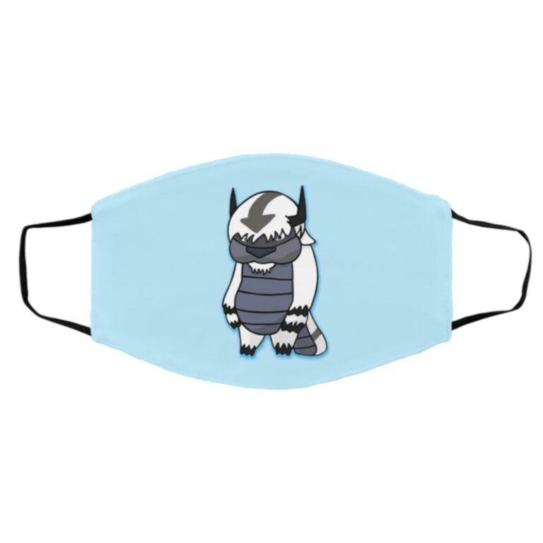 avatar papa, White, Cloth Face Cover – Medium/Large