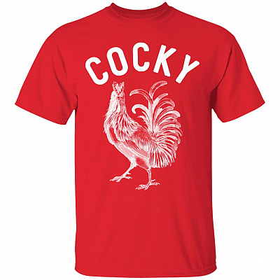 Cocky T-Shirt, Red, Unisex T-Shirt