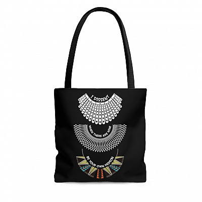 Ruth Bader Ginsburg Feminist All Over Print Tote Bag - RBG Women History Month Shoulder Bag