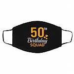 50 Mask, Black, Cloth Face Cover – Medium/Large