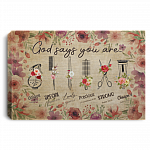 Hairdresser God Says You Are Unique Special Lovely Precious Gallery Wrapped Framed Canvas Prints - Unframed Poster, White, 0.75'' Framed Canvas Hairdresser God Says You Are Unique Special Lovely Precious Gallery Wrapped Framed Canvas Prints - Unframed Poster, White, 0.75'' Framed Canvas