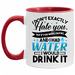 Hate Accent Mug, White/Red, 11 oz. Accent Mug