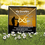 Dad to My Daughter I Closed My Eyes for But a Moment and Suddenly Infinity Heart Pendant Necklace