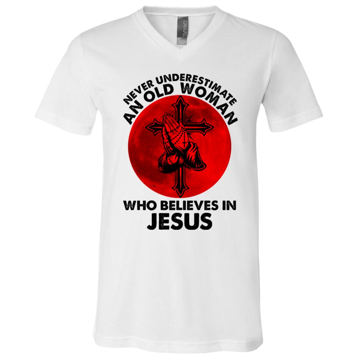 old shirt, White, V-Neck T-Shirt