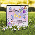 Mom You're One in A Million There's No Way to Be a Perfect Mother Infinity Heart Pendant Necklace