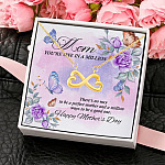 3O. One In A Million(5) Infinity Heart Necklace (Gold) 4