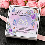 3O. One In A Million(5) Infinity Heart Necklace (Silver) 4
