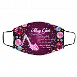 May Girl Hated, White, Cloth Face Cover – Medium/Large