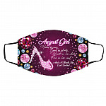 August Girl Hated, White, Cloth Face Cover – Medium/Large
