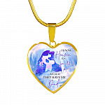 I Know Heaven Is A Beautiful Place Because They Have My Dad Heart Pendant Necklace - Heart Luxury Necklace (Gold Plated) I Know Heaven Is A Beautiful Place Because They Have My Dad Heart Pendant Necklace - Heart Luxury Necklace (Gold Plated)
