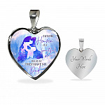 I Know Heaven Is A Beautiful Place Because They Have My Dad Heart Pendant Necklace - Heart Luxury Necklace (Silver) I Know Heaven Is A Beautiful Place Because They Have My Dad Heart Pendant Necklace - Heart Luxury Necklace (Silver)