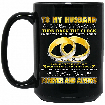 15 oz. Black Mug