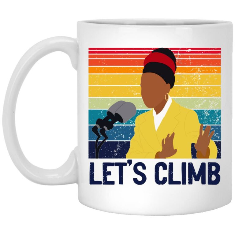 Amanda Gorman Poet Let's Climb, White, 11 oz. White Mug