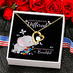 What Makes You Difference Is What Makes You Beautiful Forever Love Pendant Necklace