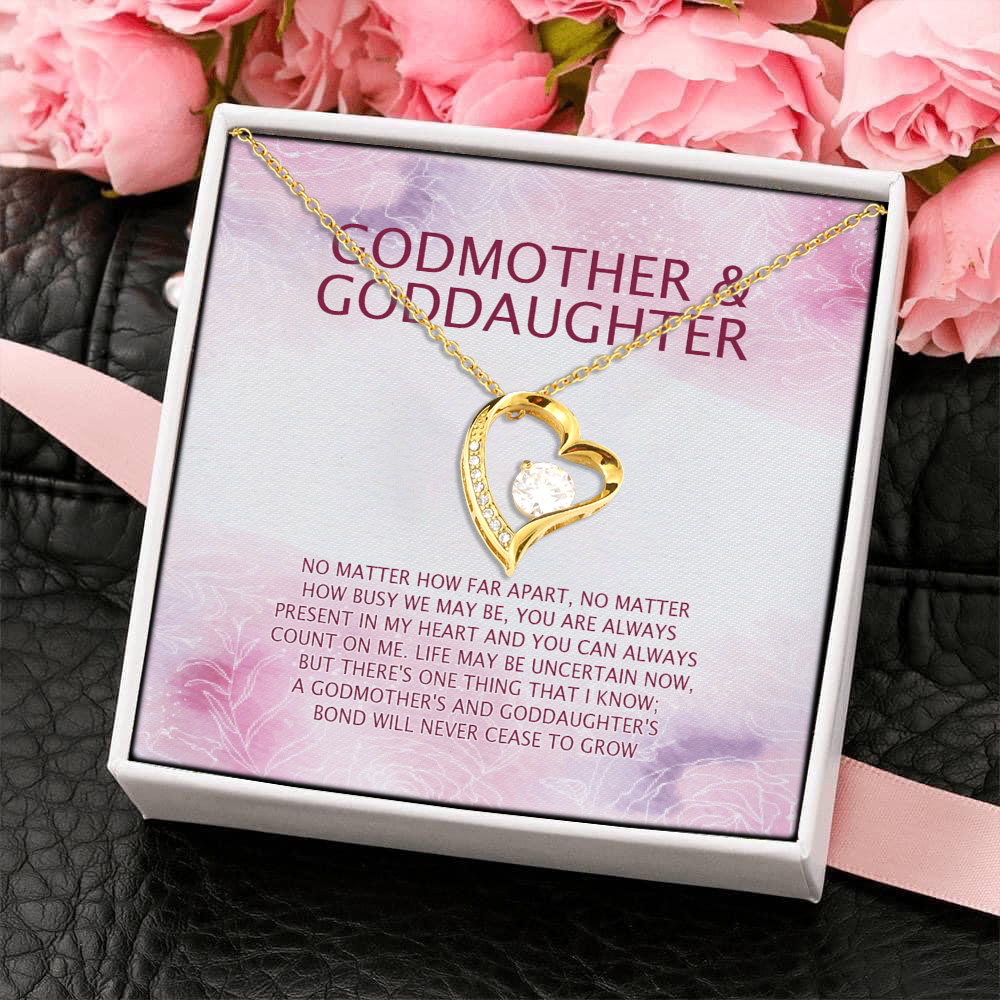 3HP. Godmother & Goddaughter(3) Forever Love Necklace (Gold) 4
