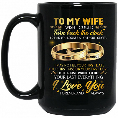 15 oz. Black Mug