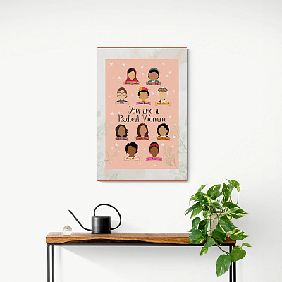 Alternative view of Kamala Amanda Michelle Ruth Rosa - Influential Women History Month Framed Canvas Prints - Unframed Poster