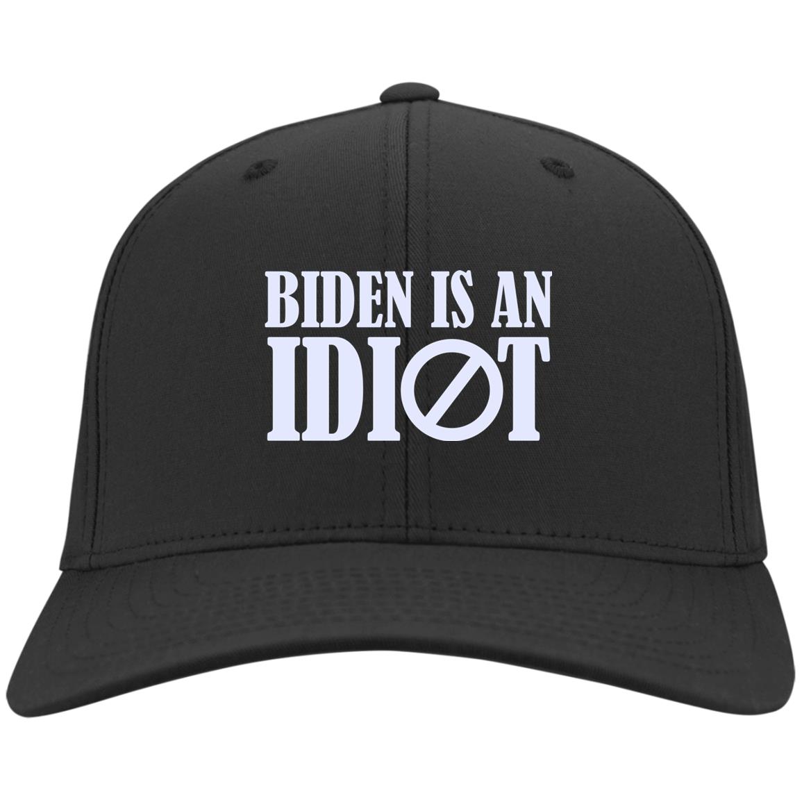 Biden Is An Idiot Pro Trump Twill Cap, Black, Twill Cap Biden Is An Idiot Pro Trump Twill Cap, Black, Twill Cap