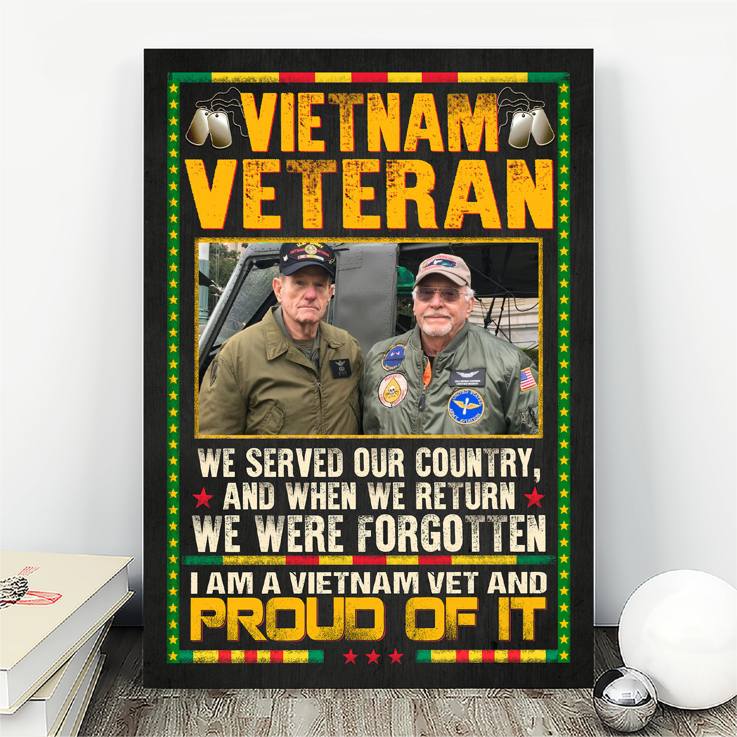 5VT. Vietnam Veteran We Served Our Country Custom canvas mk2