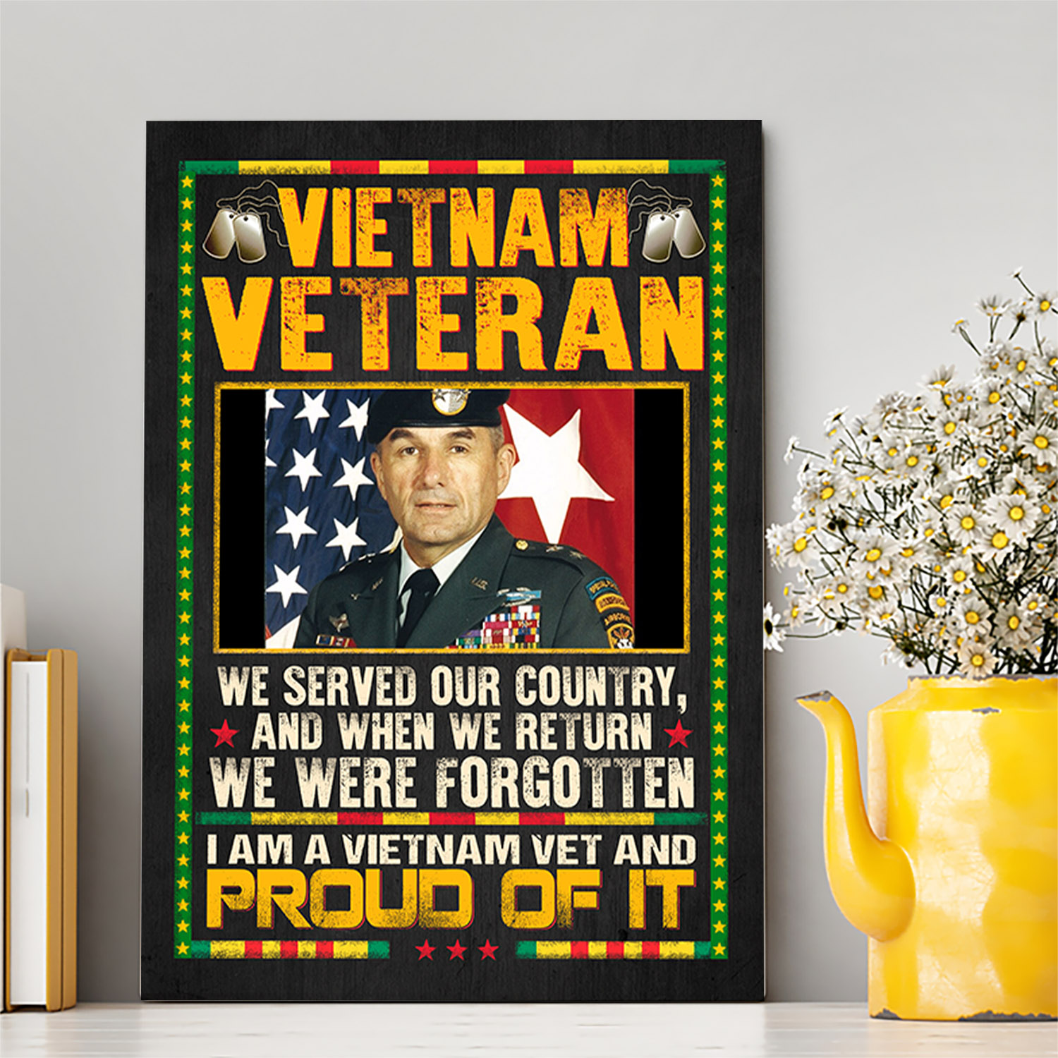 5VT. Vietnam Veteran We Served Our Country Custom canvas mk3