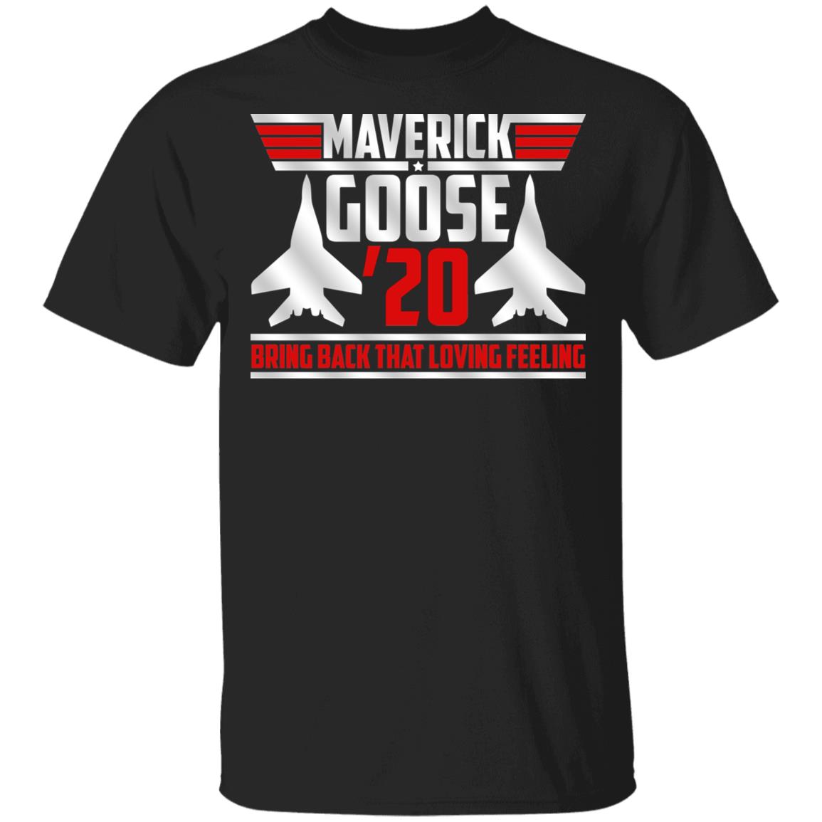 Maverick Goose 20 Bring BackShirt, Black, Unisex T-Shirt