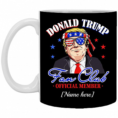 trump mug, Black, 11 oz. White Mug