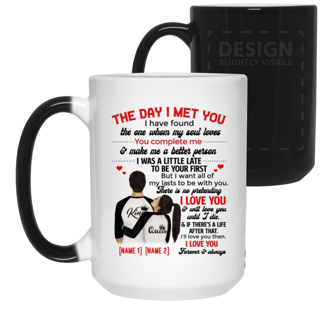 Custom To My Wife My Queen Forever Ceramic Mug, Grumpy Old