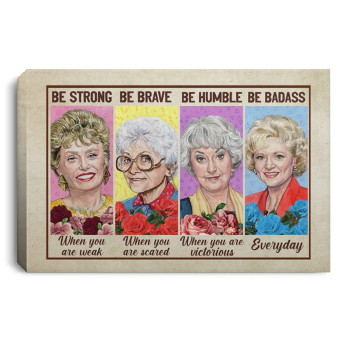 Be Strong when You Are Weak Be Brave when You Are Scared Framed Canvas Prints-Unframed Poster-Home Decor Wall Art, White, 0.75'' Framed Canvas Be Strong when You Are Weak Be Brave when You Are Scared Framed Canvas Prints-Unframed Poster-Home Decor Wall Art, White, 0.75'' Framed Canvas