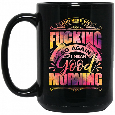 15 oz. Black Mug