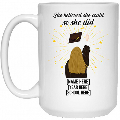15 oz. White Mug