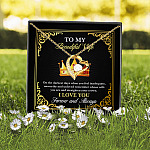 To My Beautiful Wife on The Darkest Days when You Feel Inadequate Unworthy Forever Love Pendant Necklace