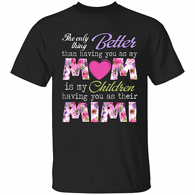 mimi shirt, Black, Unisex T-Shirt