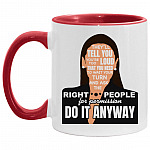 AOC Mug, White/Red, 11 oz. Accent Mug AOC Mug, White/Red, 11 oz. Accent Mug