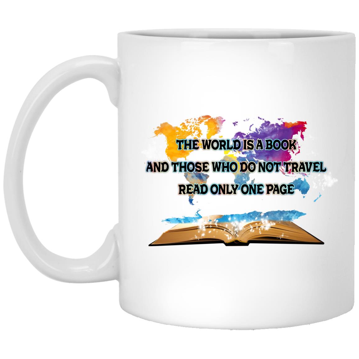 The World Mug, White, 11 oz. White Mug The World Mug, White, 11 oz. White Mug