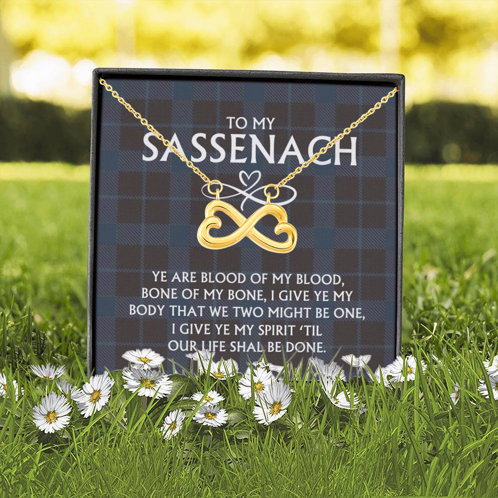 3P. To sassenach Infinity Heart Necklace (Gold) 2