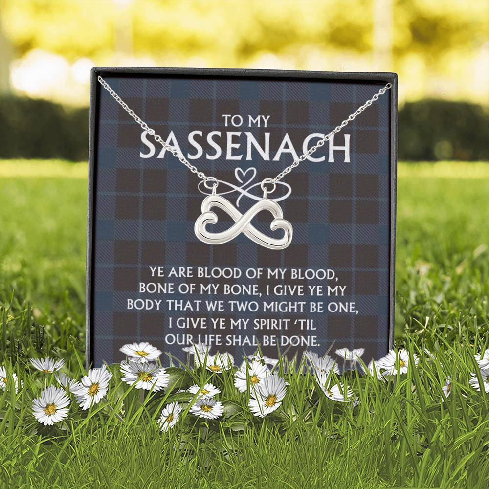 3P. To sassenach Infinity Heart Necklace (Silver) 2