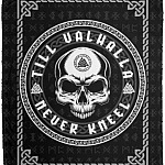 Till Valhalla Never, White, Cozy Plush Fleece Blanket - 50x60
