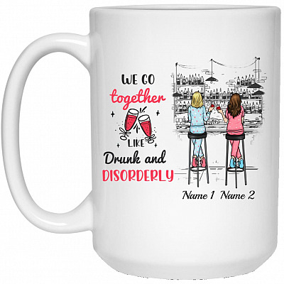 15 oz. White Mug