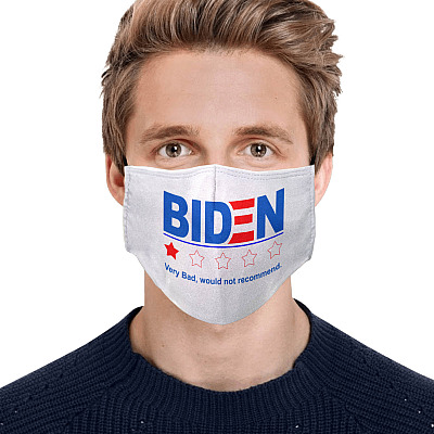 Alternative view of Biden Very Bad Would Not Recommend Washable Reusable Custom Printed Cloth Face Mask Cover