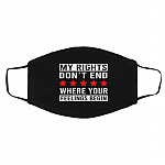 Rights Mask, Black, Cloth Face Cover – Medium/Large