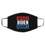 Impeach Biden Harris Political Washable Reusable Face Mask - Joe And The Hoe Gotta Go Face Mask, Black, Cloth Face Cover – Medium/Large