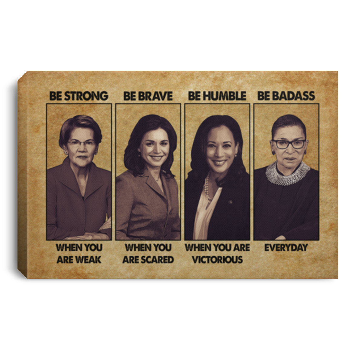 Femenism Canvas Be Strong when You Are Weak Be Brave when You Are Scared Framed Canvas - Unframed Poster, White, 0.75'' Framed Canvas Femenism Canvas Be Strong when You Are Weak Be Brave when You Are Scared Framed Canvas - Unframed Poster, White, 0.75'' Framed Canvas