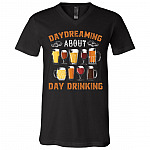 Daydreaming About, Black, V-Neck T-Shirt