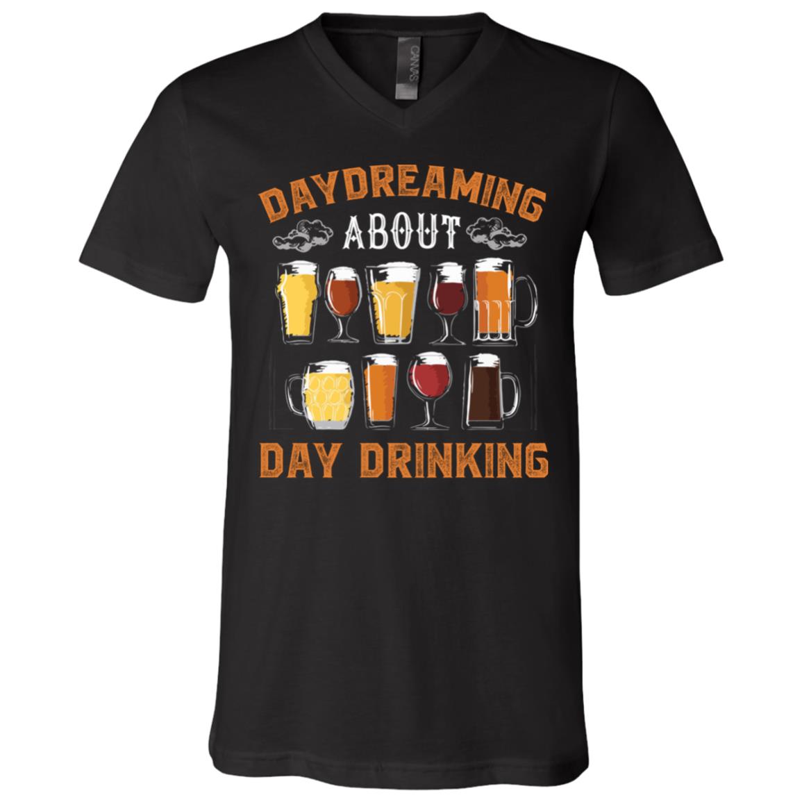Daydreaming About, Black, V-Neck T-Shirt
