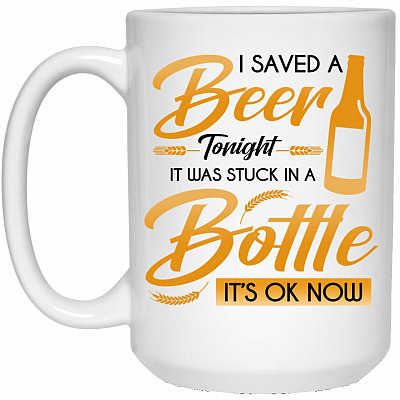 15 oz. White Mug