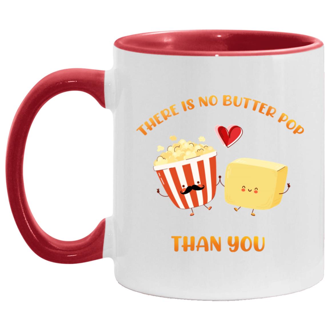 Butter Accent Mug, White/Red, 11 oz. Accent Mug Butter Accent Mug, White/Red, 11 oz. Accent Mug